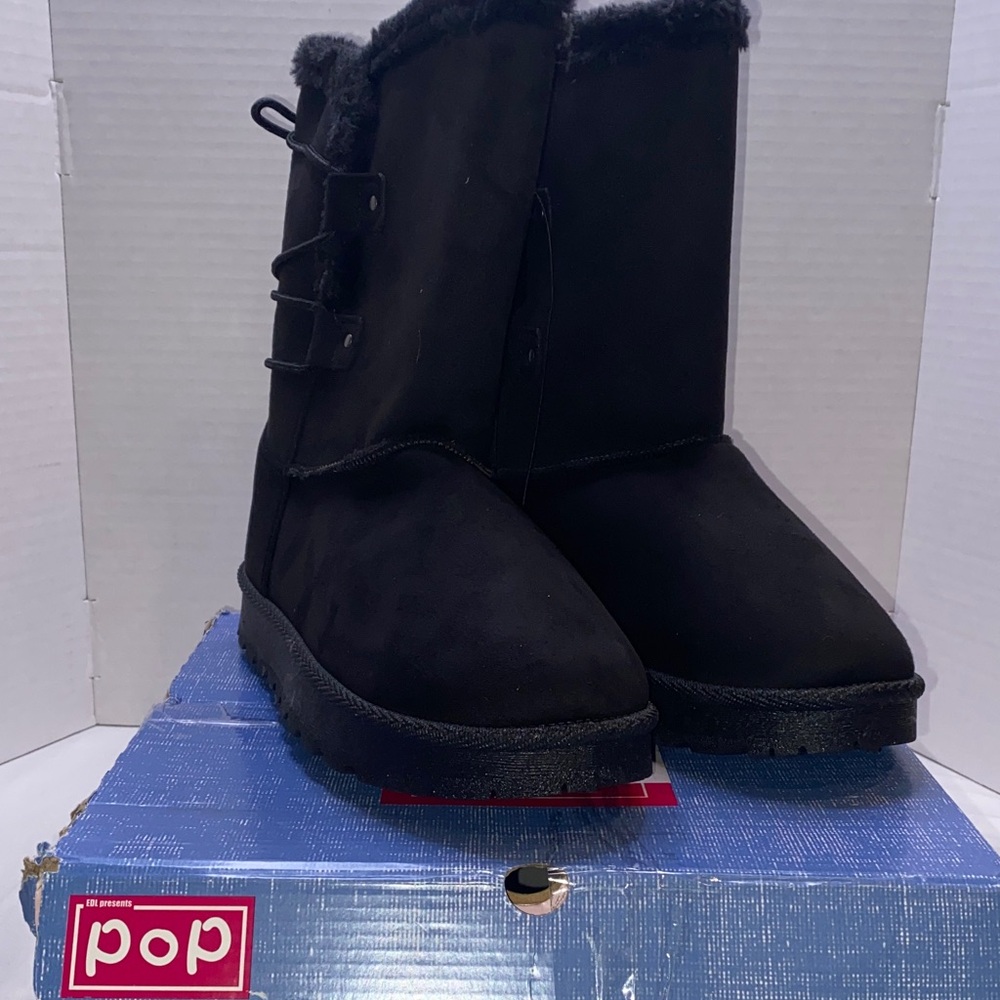 Pop Black Winter & Rain Boots